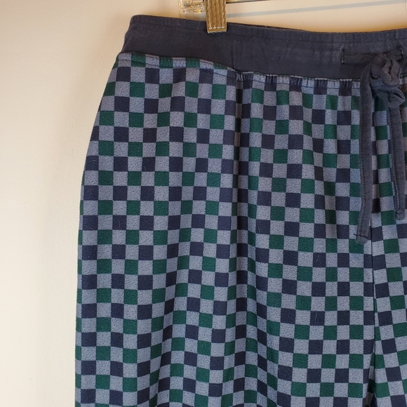 Royal Class Blue Green Checks Pajama Pants Size L Mens - Picture 7 of 7